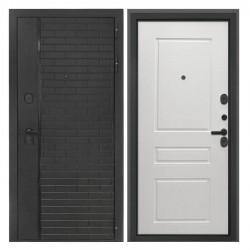Входная дверь - Интекрон Квартет Танго Black ФЛ-243-м белая матовая