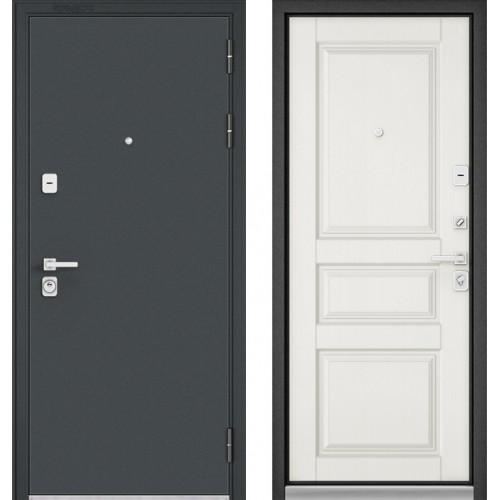 Входная дверь - Бульдорс PREMIUM 90 Черный шелк /Дуб Белый матовый 9РD-2 88R