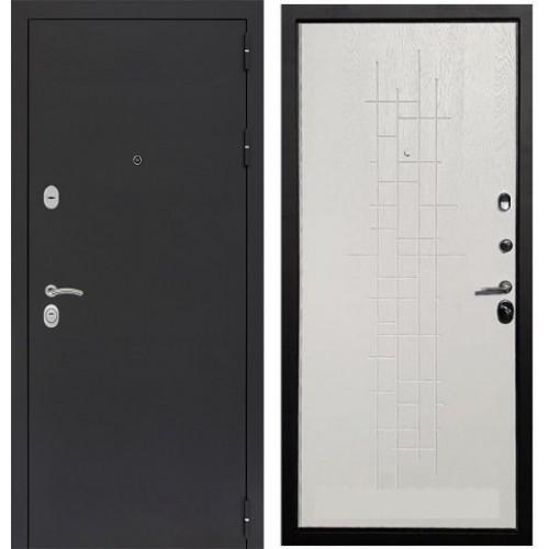 Входная дверь маг-5 черный муар фл-289 белый ясень 3к