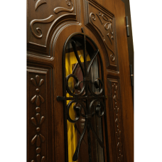 Входная дверь -  Лацио с окном золотой дуб