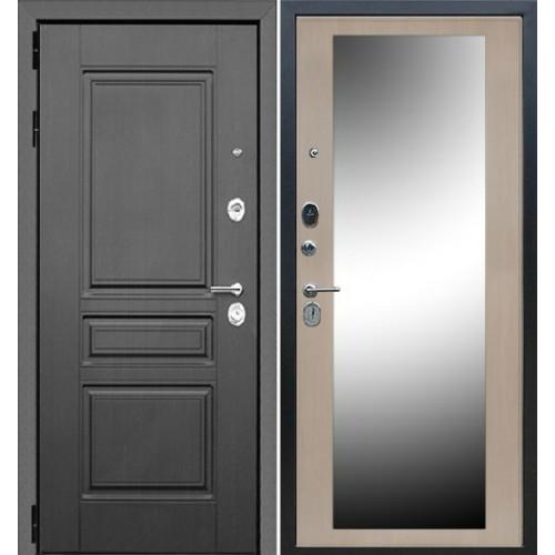 Входная дверь - Аристократ АРС-10 зеркало дуб беленый