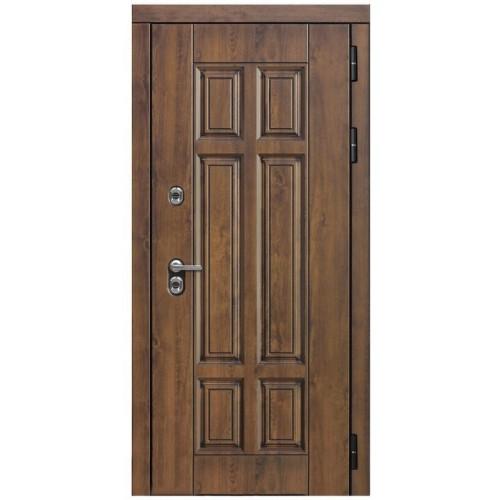 Входная дверь - Квадро - ФЛ-659 (12мм, nussbaum+черная патина винорит)