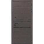 Входная дверь - L-43 - СБ-1 (лак.черное, 16мм, венге)