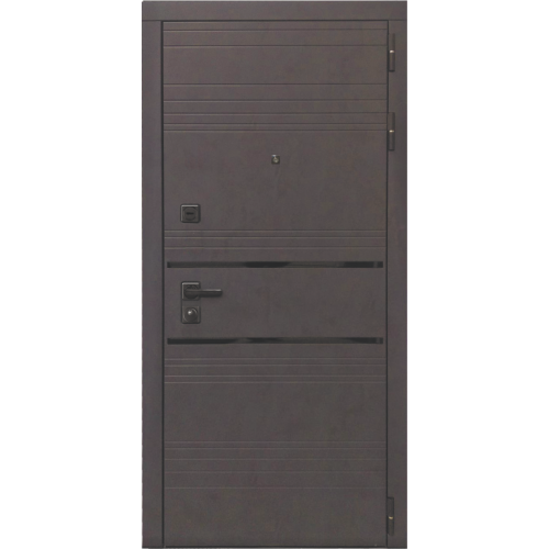 Входная дверь - L-43 - СБ-1 (лак.черное, 16мм, венге)