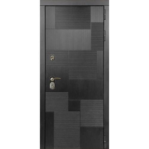 Входная дверь - Модель L - 47 - ФЛ-659 (12мм, nussbaum+черная патина винорит)