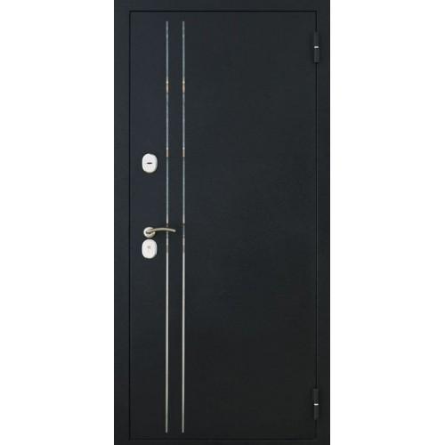 Входная дверь - L - 37 - ФЛ-659 (12мм, nussbaum+черная патина винорит)