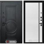 Входная дверь GRAND 22 - Белый софт, черная вставка