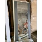 Входная дверь с терморазрывом - Сибирь термо серебро графит зеркало макси бетон (TD)