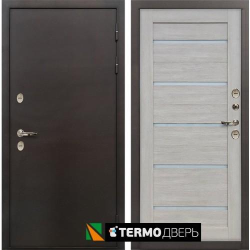 Входная дверь - Лекс Термо Сибирь 3К Клеопатра-2 Ясень кремовый (панель №66)