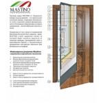Входная дверь - Mastino Terra (Ponte) Черный ШелкD1/Дуб Беленный MS8